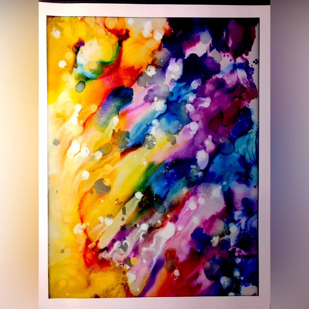 Watercolor Mixed Media Print 8x10” inches and Trim For Framing, Semi Gloss